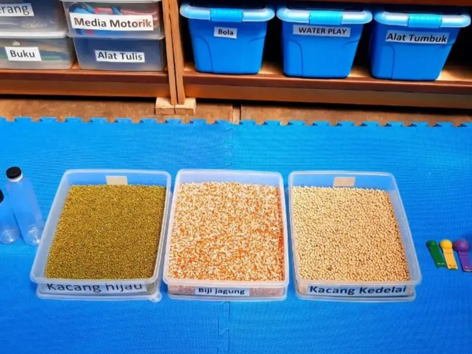 Alat dan bahan di Sentra Bahan Alam