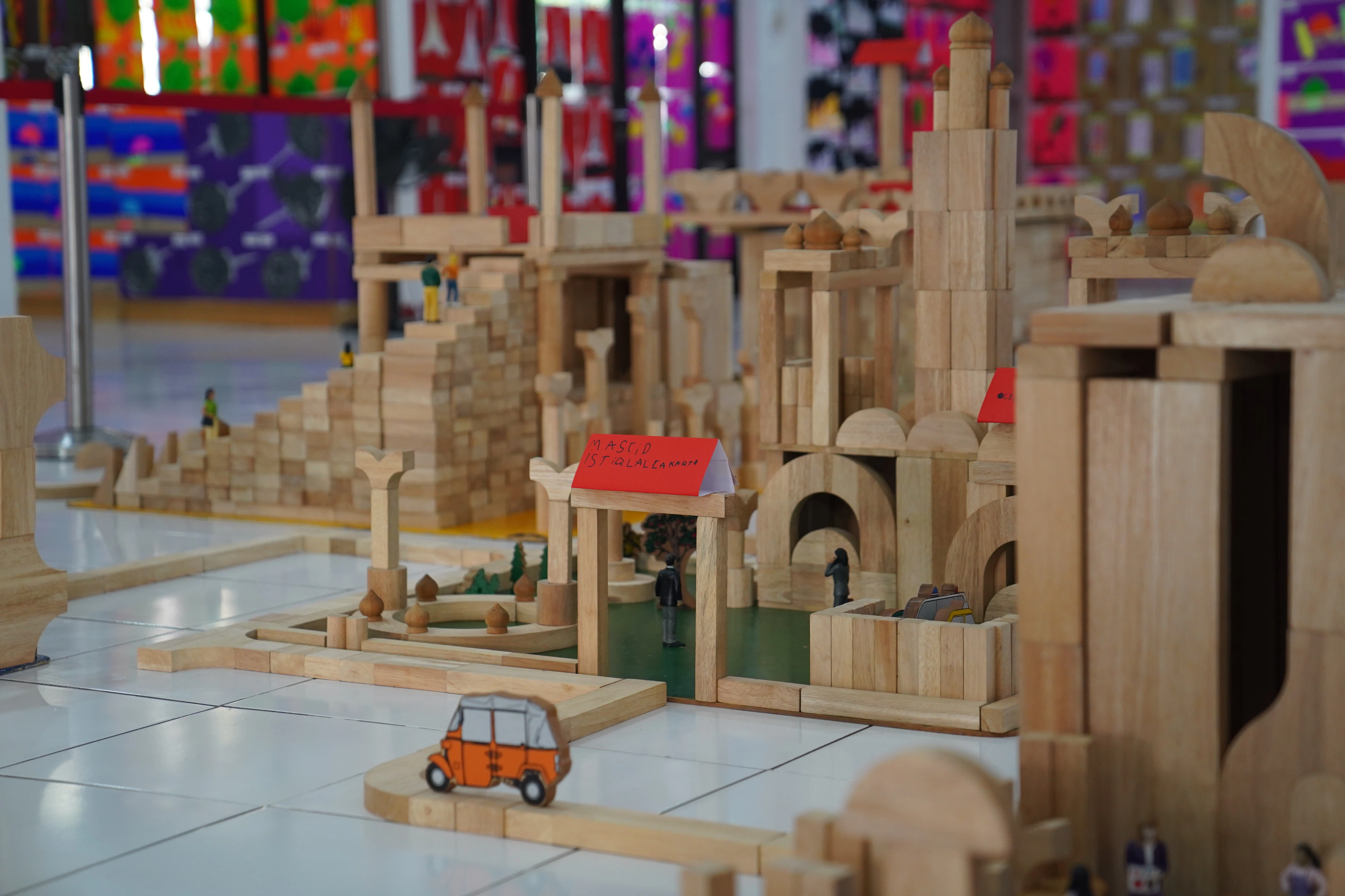 Hasil karya bangunan dari balok