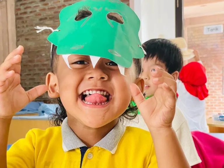 Suasana anak-anak bermain di Sentra Peran